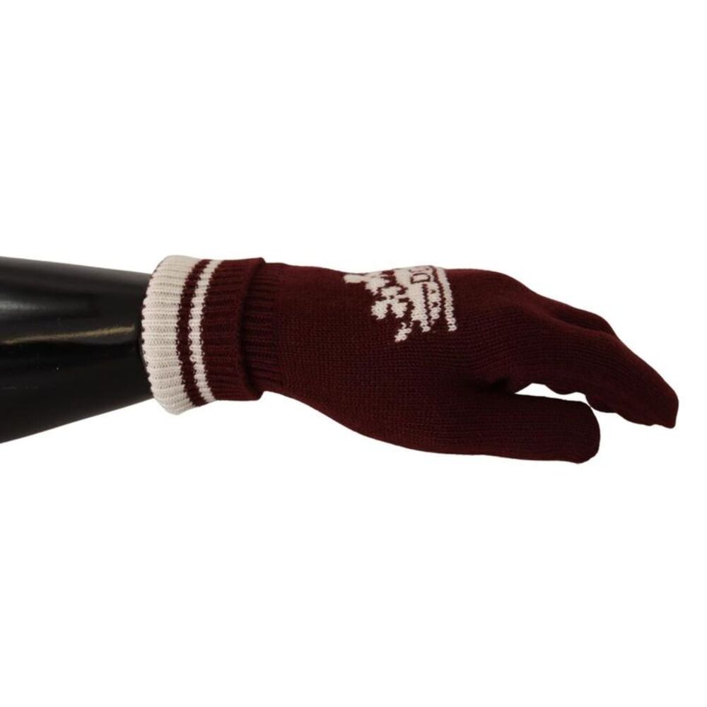Dolce & Gabbana Men Red Gloves & Mittens